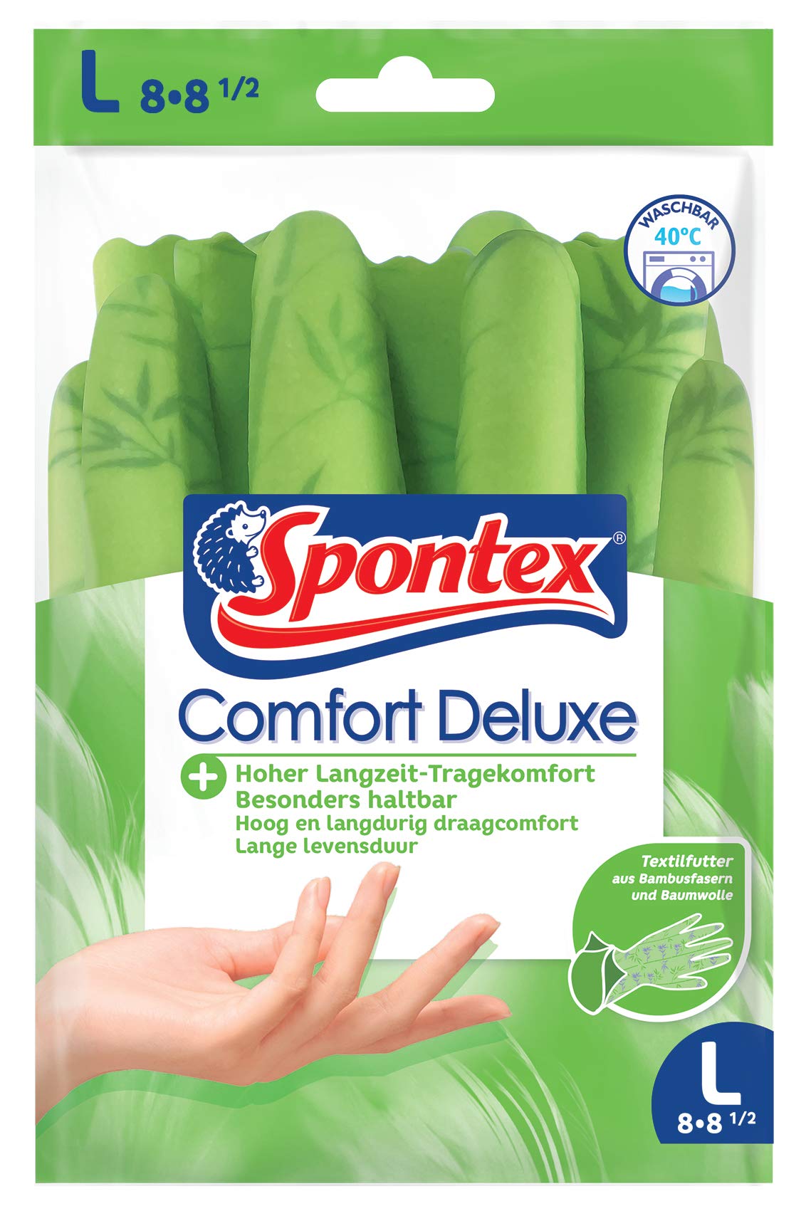 spontex-comfort-deluxe-premium-haushaltshandschuh-1-paar-waschbar image 1