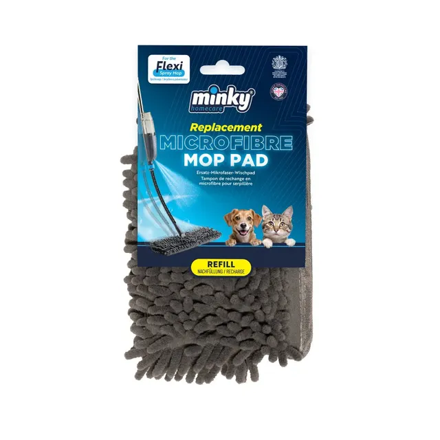 minky-flexi-spray-mop-ersatzbezug-doppelseitiges-mikrofaser-wischpad image 1