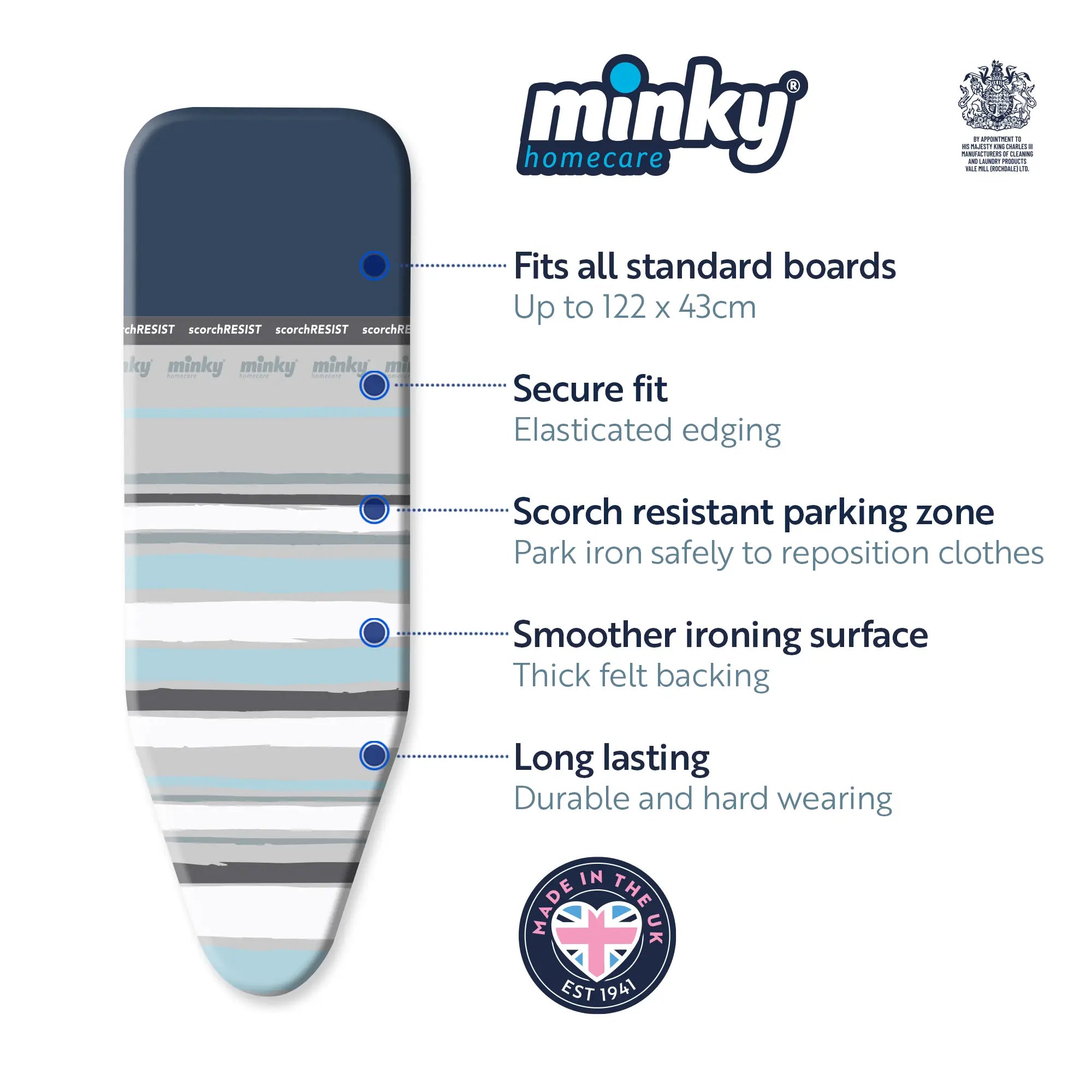 minky-aerial-plus-b-gelbrettbezug-ersatz-122-x-43-cm image 2