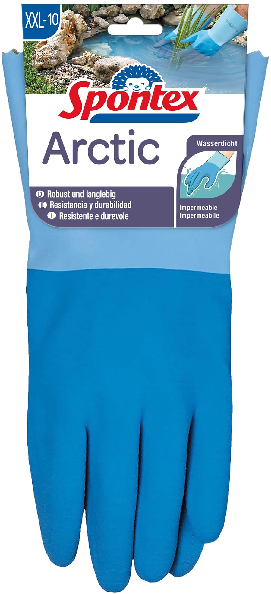 spontex-arctic-arbeitshandschuhe-gr-e-xxl-naturlatex-wasserdicht-1-paar image 1