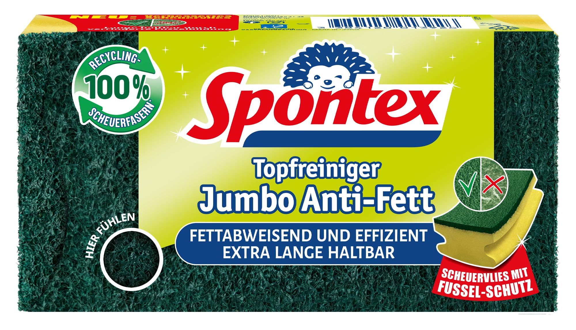 spontex-jumbo-anti-fett-topfreiniger-mit-recyclingfasern-14-st-ck image 2