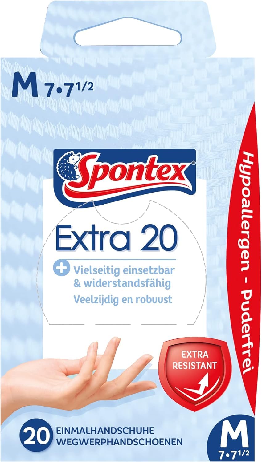 spontex-extra-einmalhandschuhe-vinyl-puderfrei-gr-e-m-3-x-20-st-ck image 2