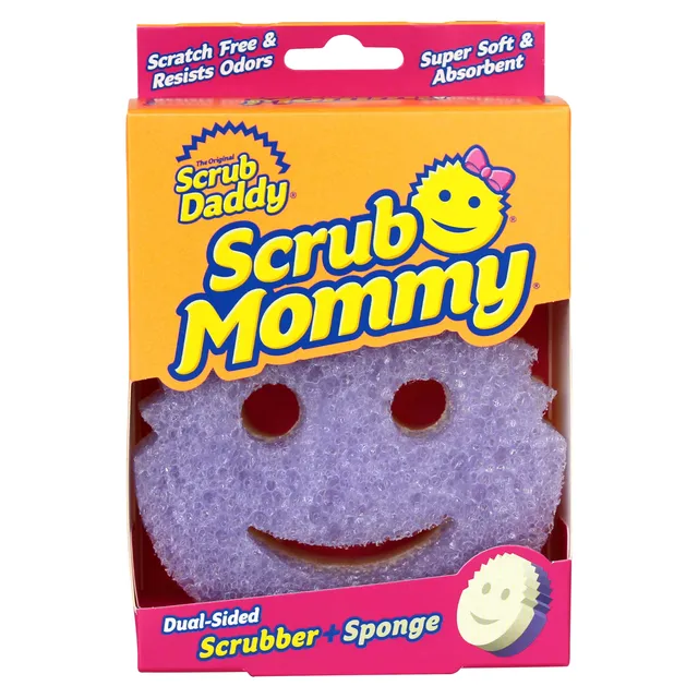 scrub-daddy-scrub-mommy-violet-doppelseiten-schwamm-flextexture-resofoam image 1