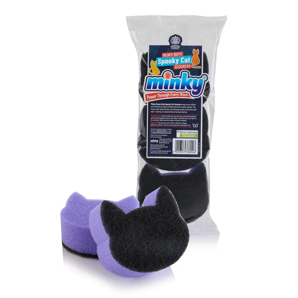 minky-heavy-duty-spooky-cat-scheuerpads-3er-pack image 1