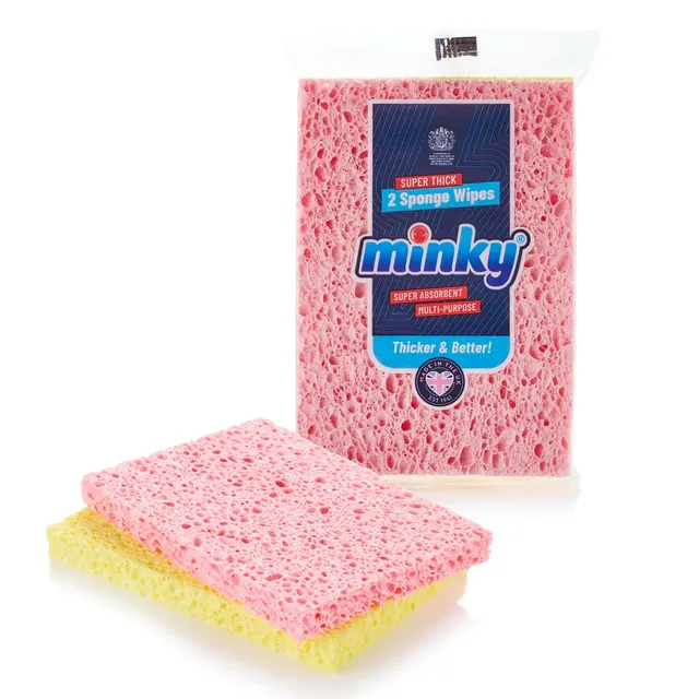 minky-super-thick-sponge-wipes-zellulose-schwammt-cher-2er-pack image 1