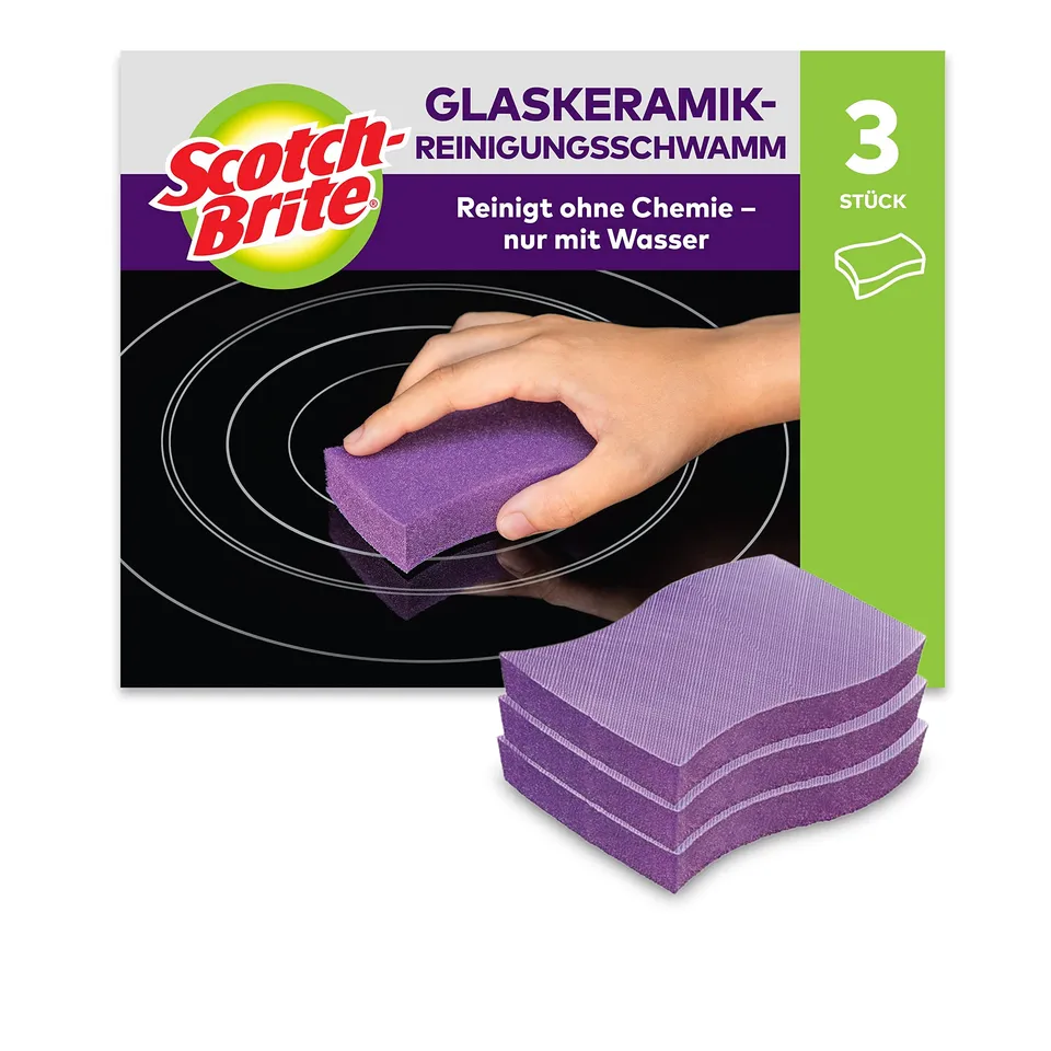 scotch-brite-glaskeramik-reinigungsschwamm-violett-3-st-ck image 1