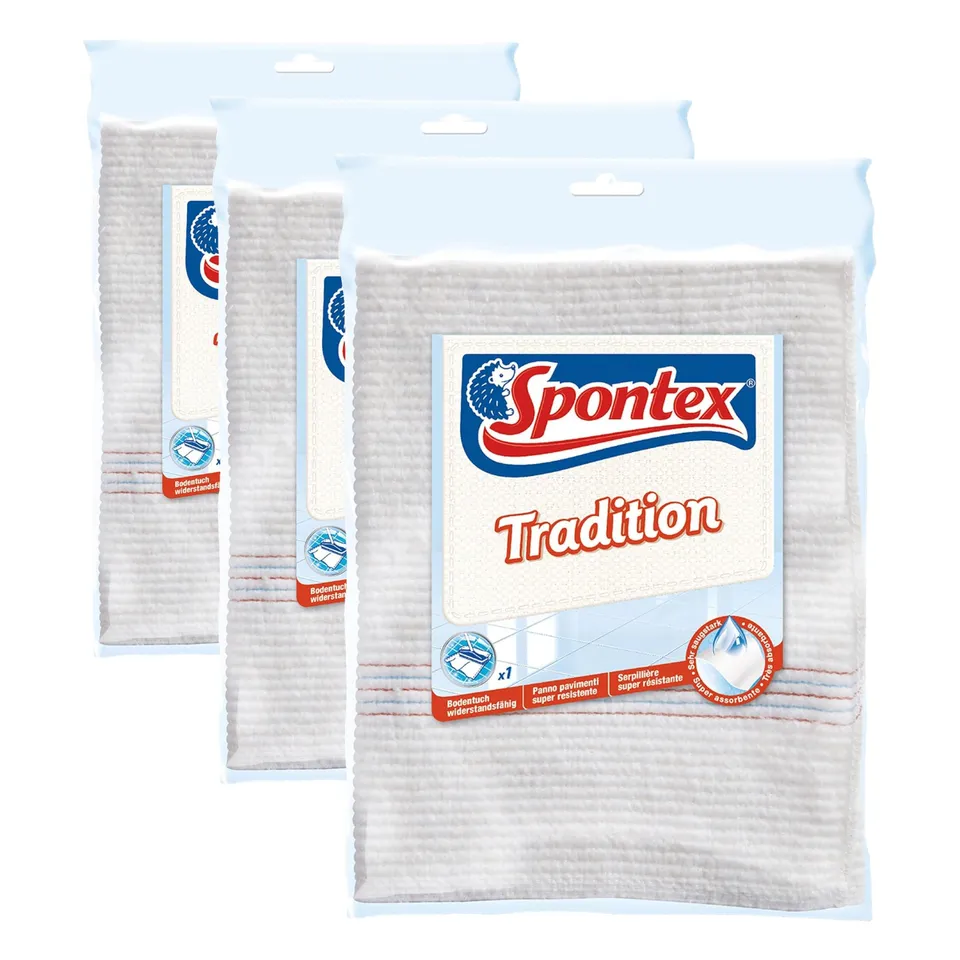 spontex-bodentuch-tradition-klassisches-bodentuch-50-x-60-cm-3-st-ck image 1