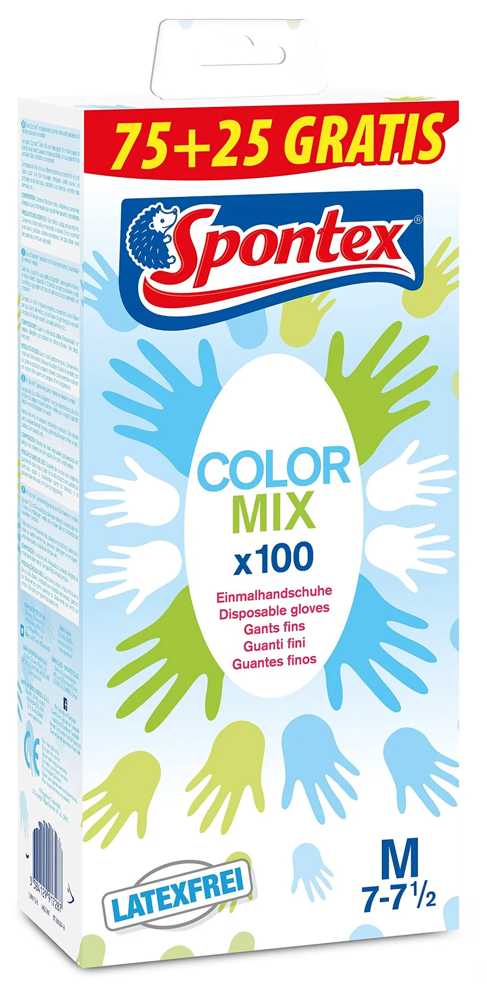 spontex-color-mix-einmalhandschuhe-vinyl-bunt-latexfei-ungepudert-2 image 1