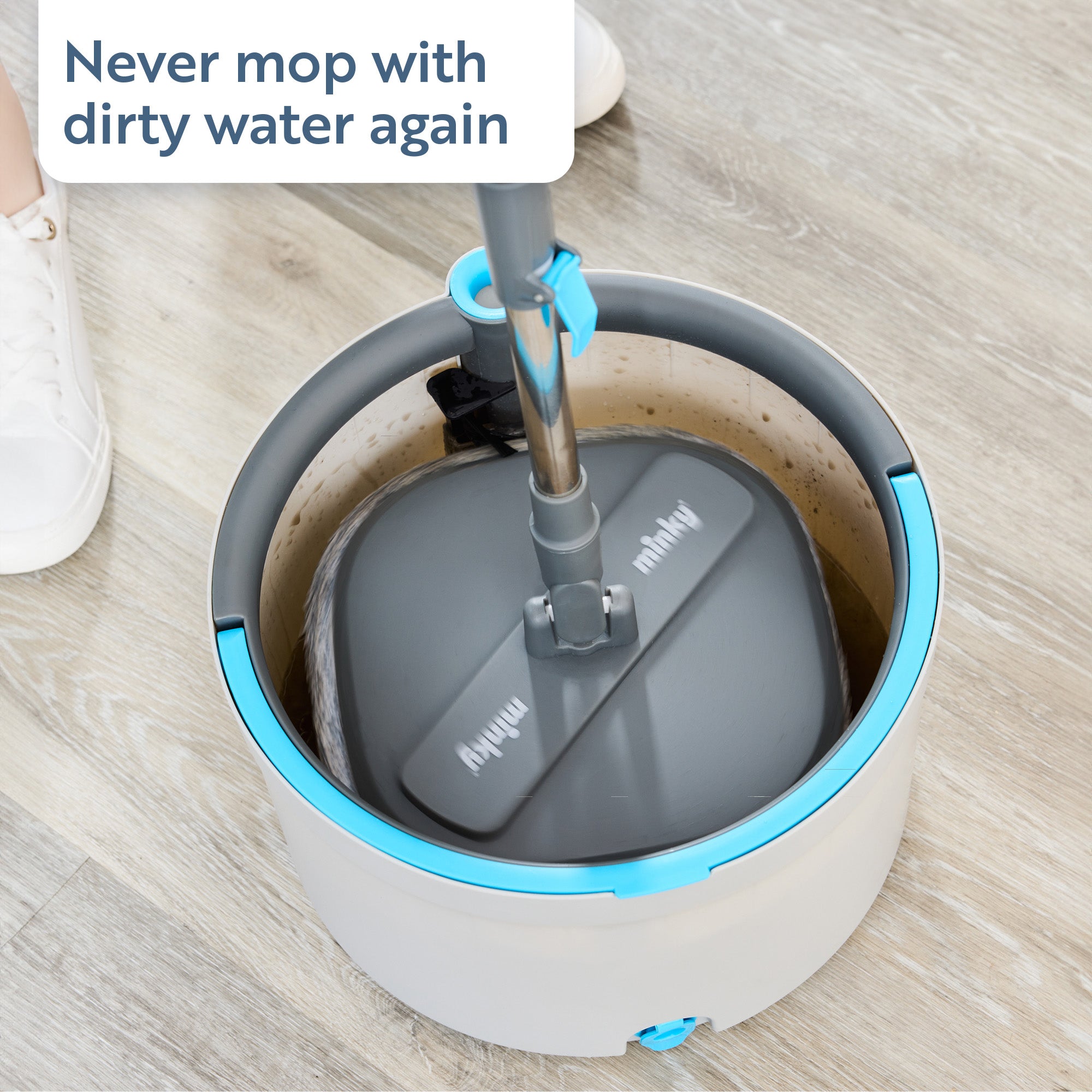 minky-opti-clean-spin-mopp-mit-eimer-und-ersatzkopf image 4