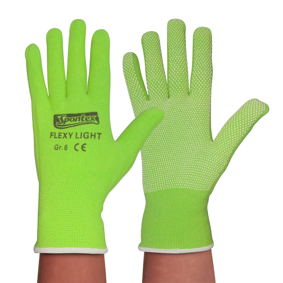 spontex-flexy-light-damen-arbeitshandschuhe-garten-hobby-textilstrick-mit-anti-r image 5