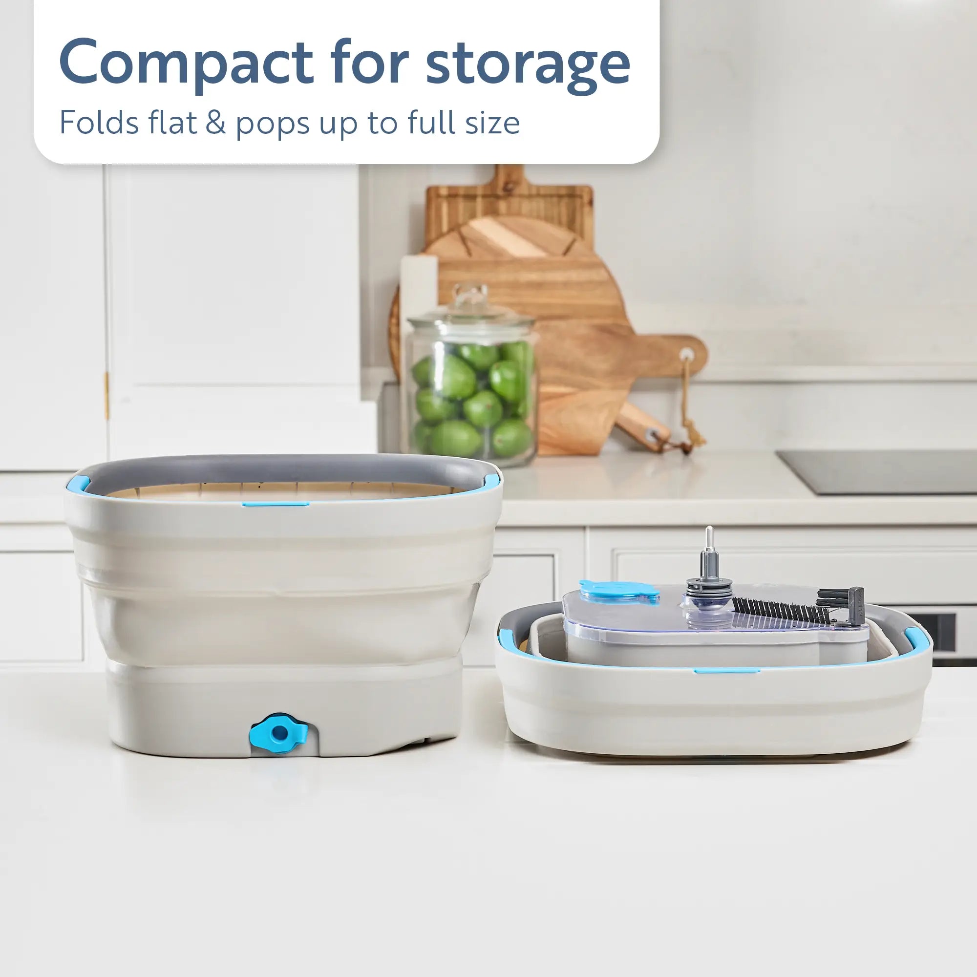 minky-opti-clean-compact-spin-mop-wischmopp-set-mit-2-kammer-eimer image 2