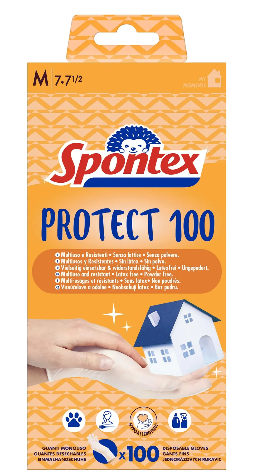 spontex-protect-einmalhandschuhe-vinyl-m-ungepudert-latexfrei-100-st-ck image 1