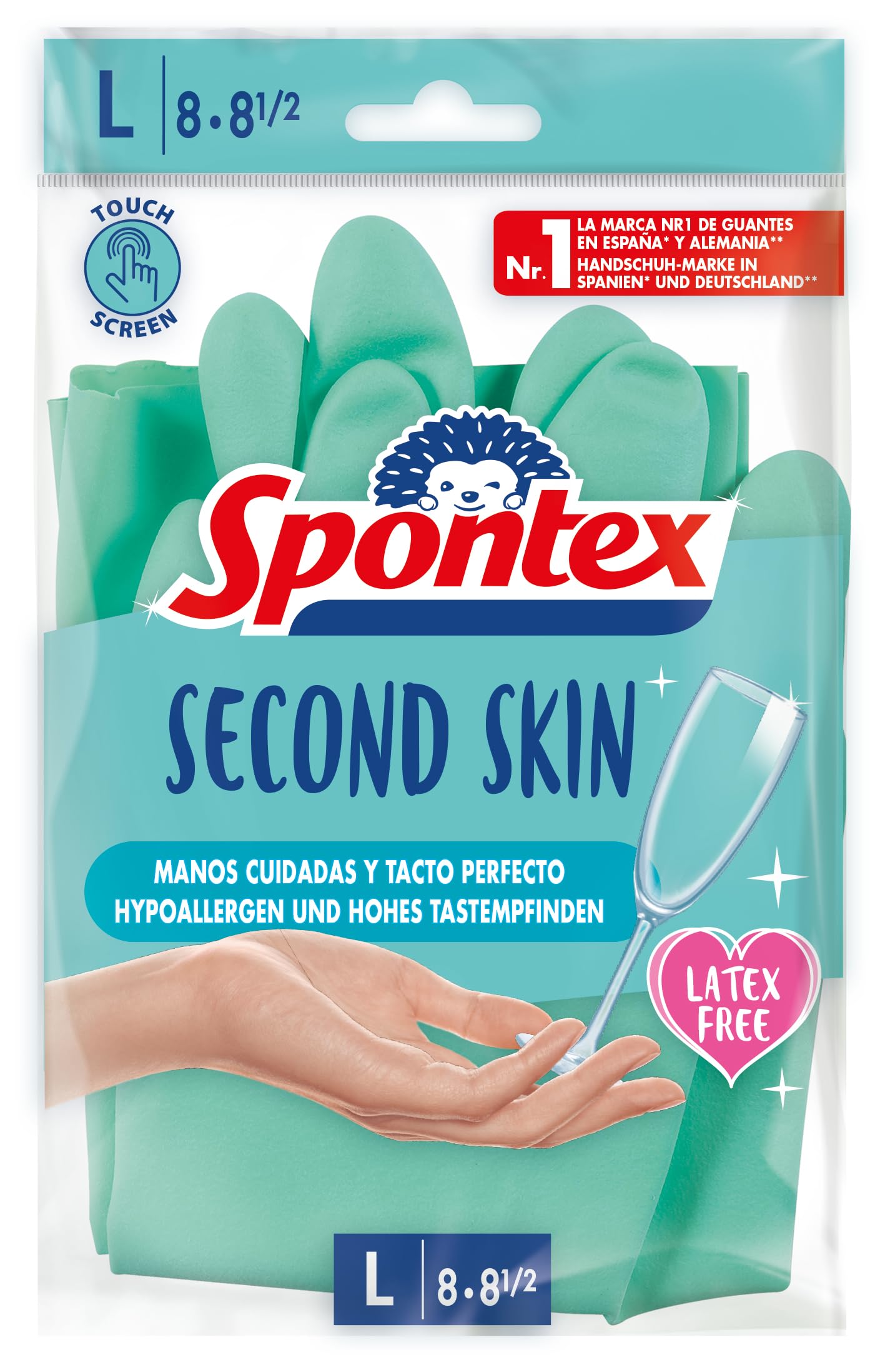 spontex-second-skin-haushaltshandschuhe-nitril-mix-gr-e-l-touchscreen-1-paar image 1