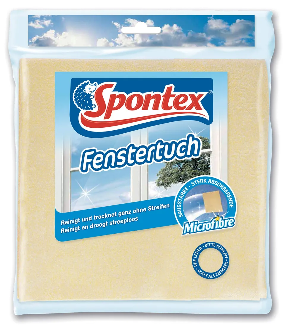 spontex-mikrofaser-fenstertuch-fusselfrei-streifenfrei image 1