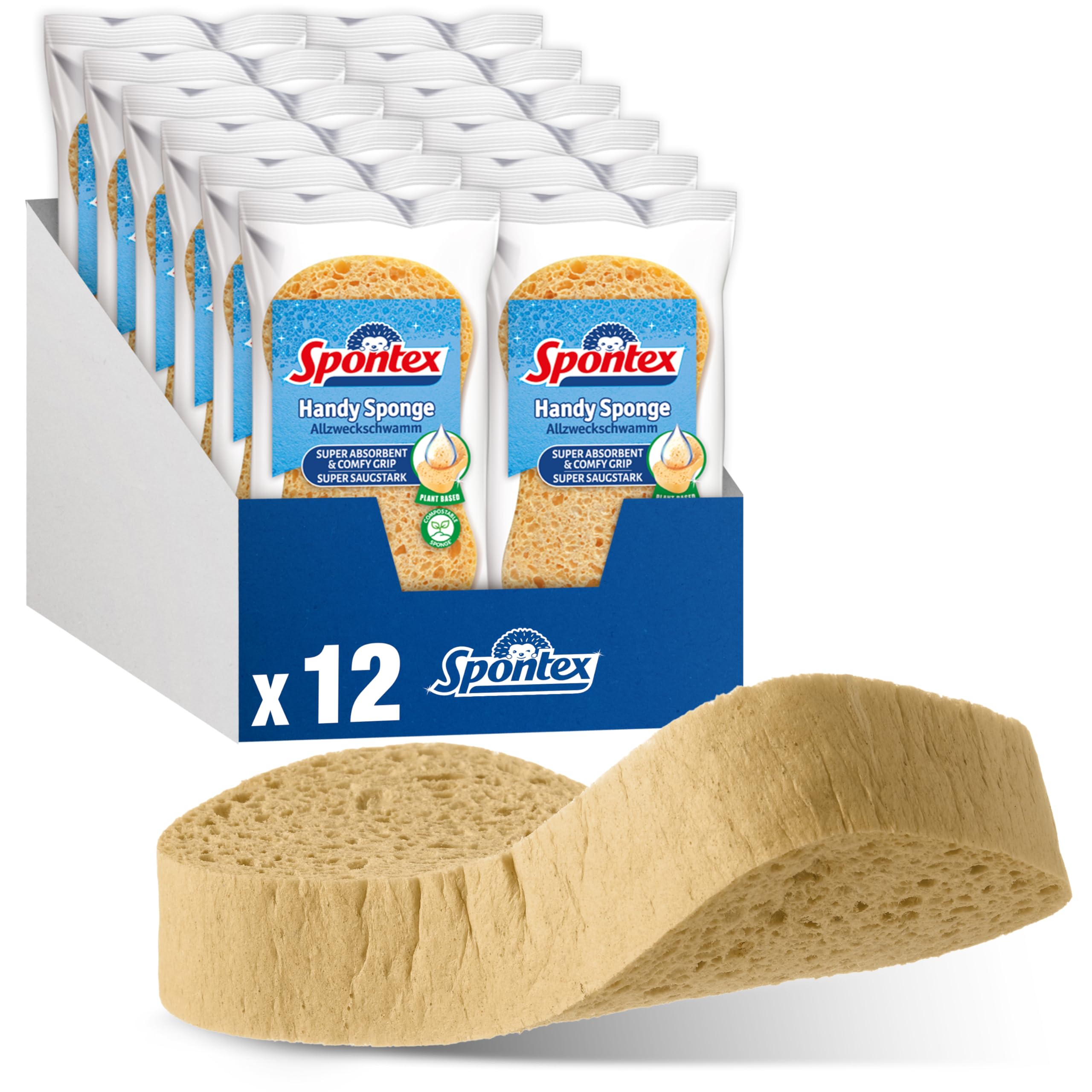 spontex-handy-sponge-allzweckschwamm-12er-pack-15-x-8-cm image 1