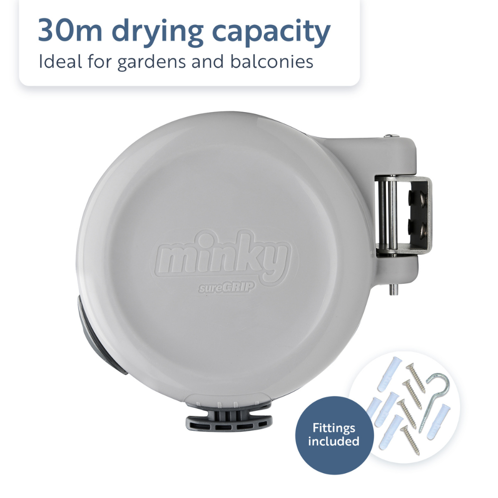 minky-suregrip-30-m-ausziehbare-w-scheleine-mit-wandhalterung image 2