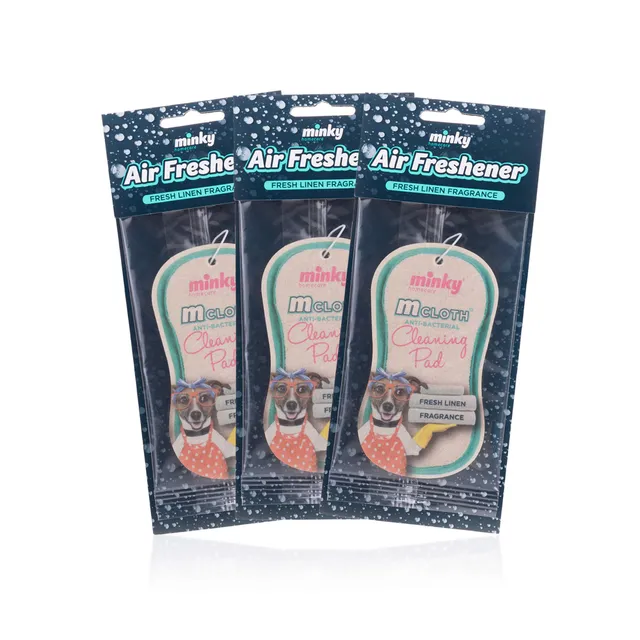 minky-mcloth-lufterfrischer-auto-fresh-linen-3er-pack-anh-nger image 1
