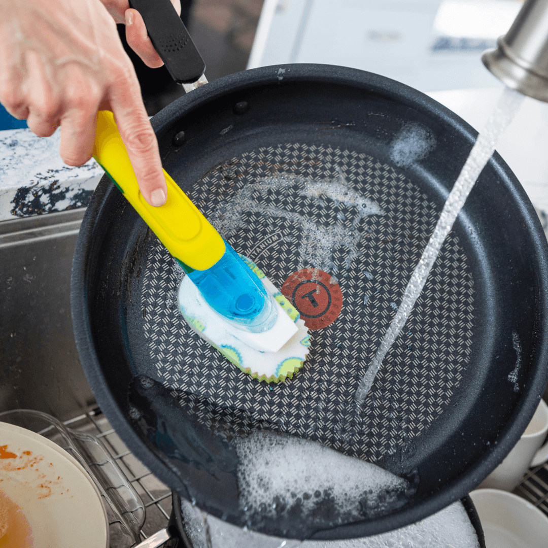 scrub-daddy-dish-daddy-geschirrsp-lb-rste-mit-seifenspender-und-flextexture-aufs image 2