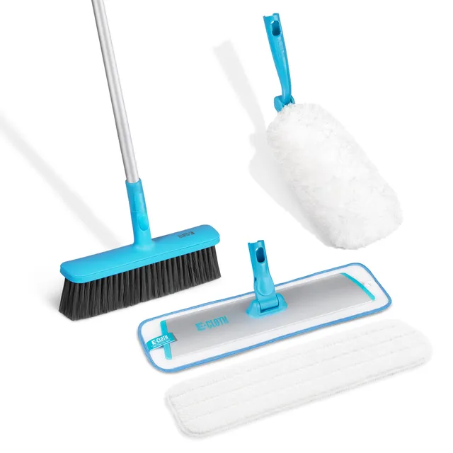 e-cloth-easy-click-4-in-1-dusting-floorcare-kit-wischmopp-besen-staubwischer-mit image 1
