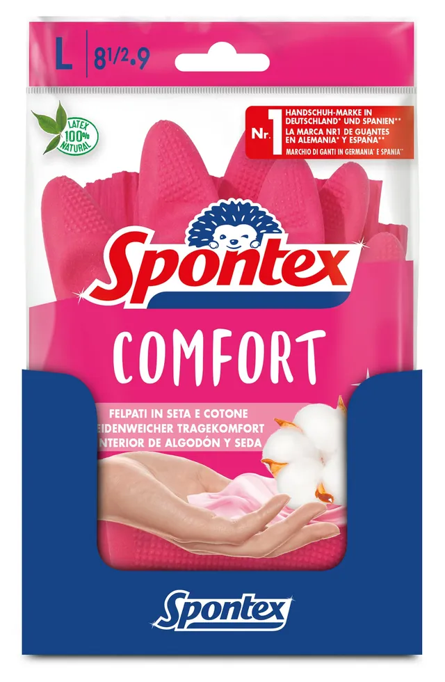 spontex-comfort-haushaltshandschuhe-gr-e-l-12-paar image 1