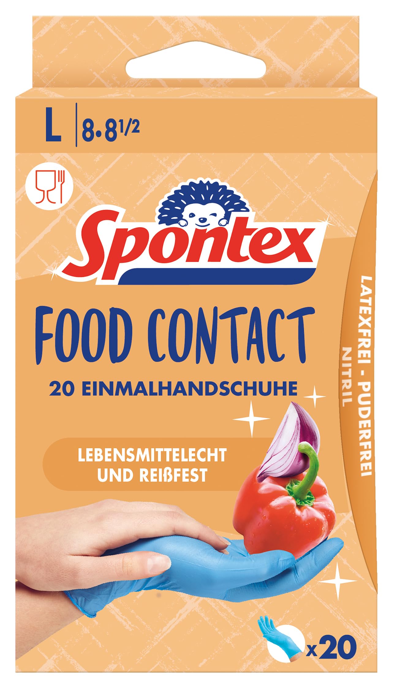spontex-food-contact-nitril-einmalhandschuhe-gr-e-l-20-st-ck image 1