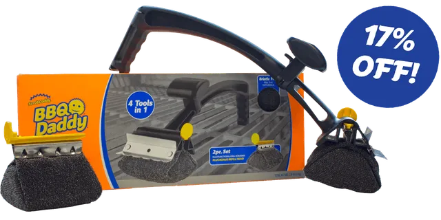 scrub-daddy-bbq-daddy-grillb-rste-limited-edition-bundle-mit-ersatzkopf image 1