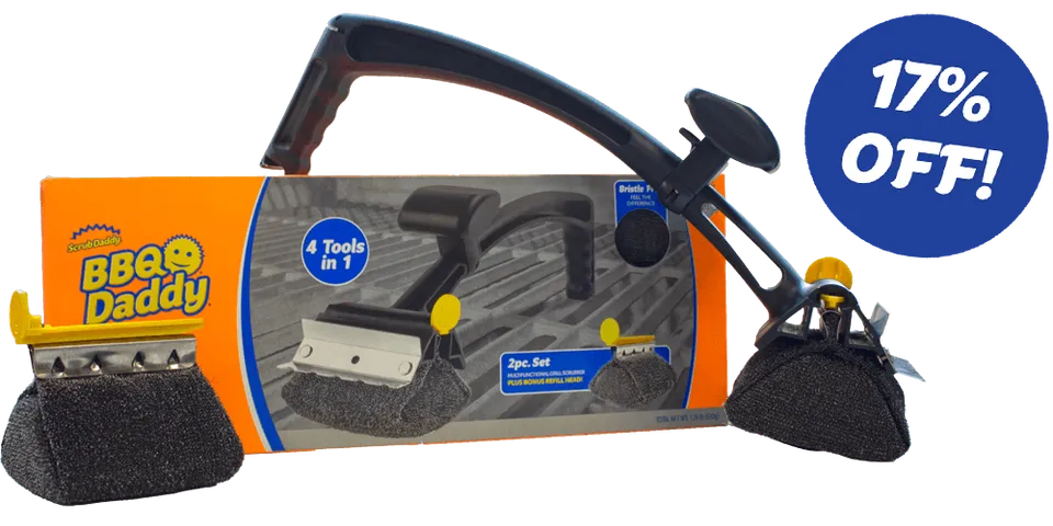 scrub-daddy-bbq-daddy-grillb-rste-limited-edition-bundle-mit-ersatzkopf image 1