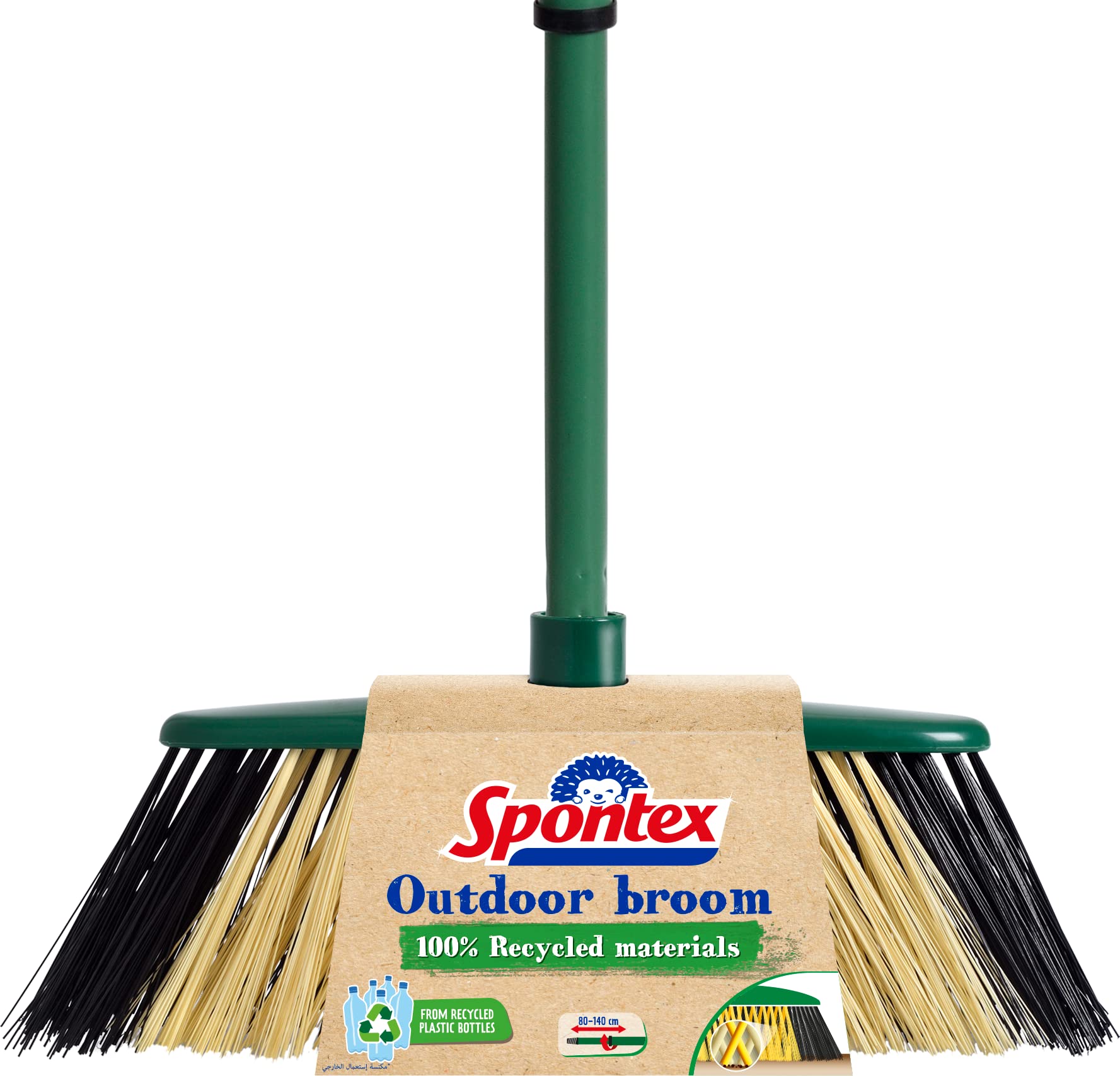 spontex-eco-green-besen-outdoor-mit-teleskopstiel-au-enbesen-aus-100-recycelten- image 1