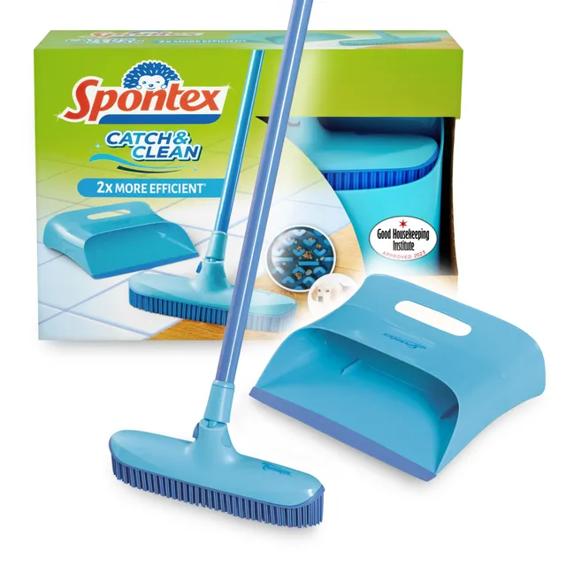 spontex-catch-clean-set-gummibesen-kehrblech image 1
