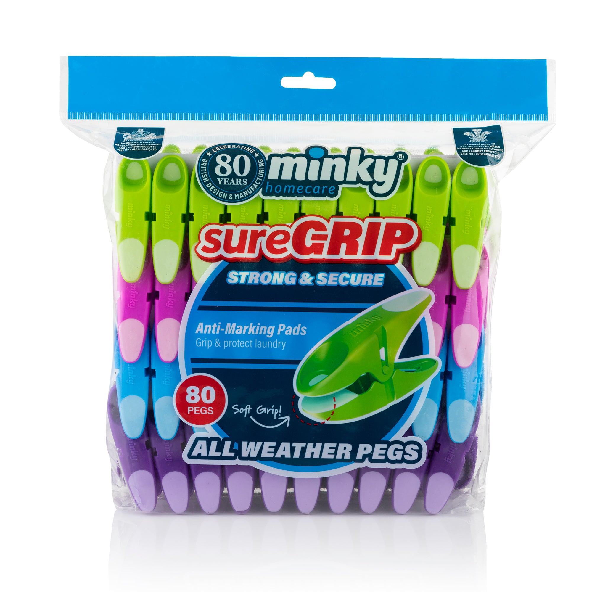 minky-suregrip-w-scheklammern-soft-grip-klammern-im-vorteilspack image 1
