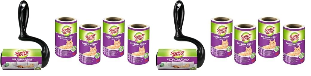 scotch-brite-pet-extra-sticky-fusselroller-tierhaare-48-blatt-4-ersatzrollen image 8