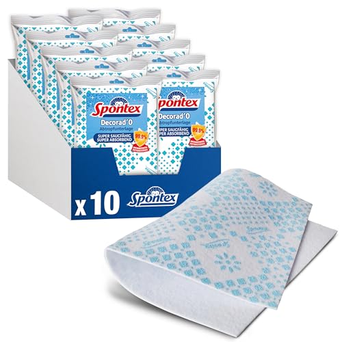 spontex-abtropfunterlage-decorado-30-x-45-cm-wei-blau-saugstarke-geschirrunterla image 6