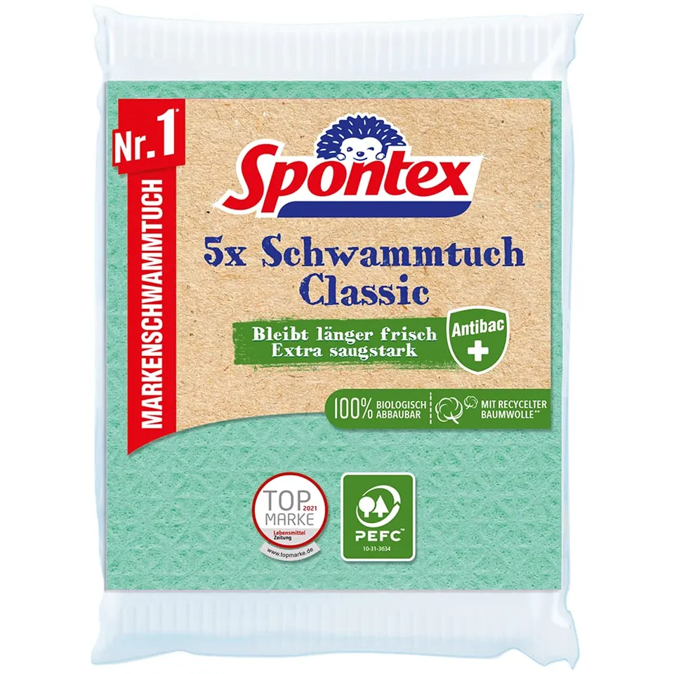 spontex-schwammtuch-classic-antibac-5-st-ck image 1