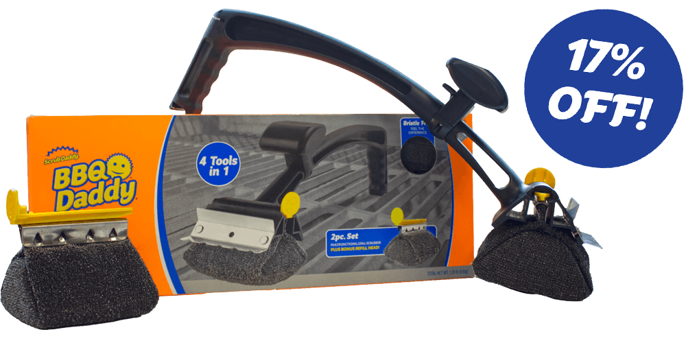 scrub-daddy-bbq-daddy-grillb-rste-limited-edition-bundle-mit-ersatzkopf image 1