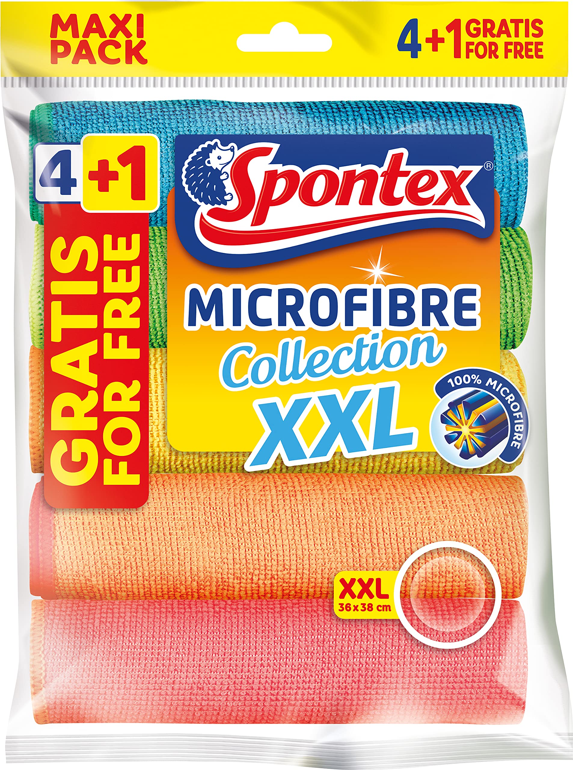 spontex-mikrofaser-collection-xxl-allzweckt-cher-4-1-5er-pack-bunt image 1