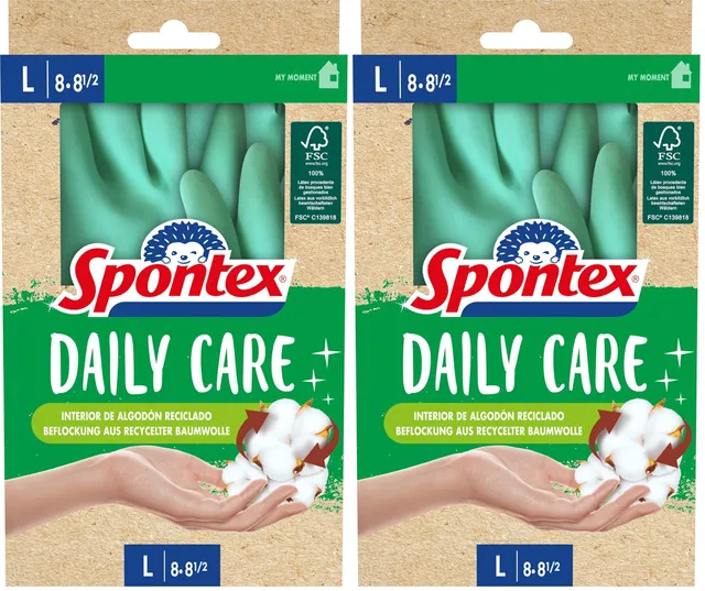 spontex-daily-care-haushaltshandschuhe-mint-gr-e-l-8-8-5-1-paar image 1