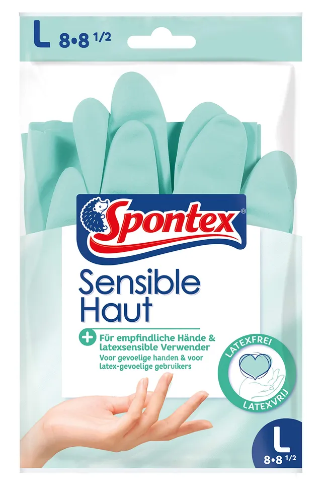 spontex-sensible-haut-haushaltshandschuhe-gr-e-l-latexfreie-handschuhe-f-r-empfi image 1