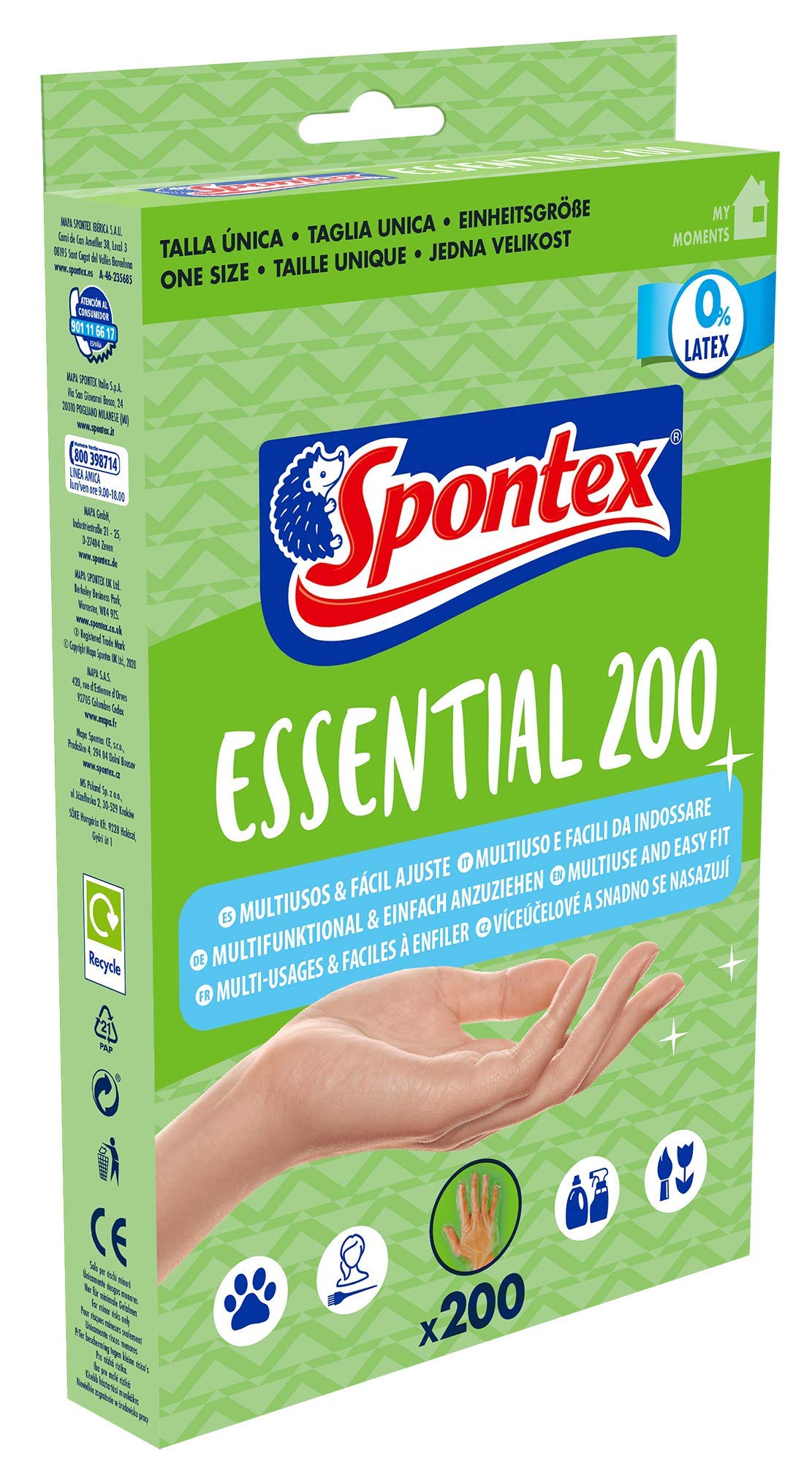 spontex-essential-einmalhandschuhe-transparent-200er-pack-one-size image 6