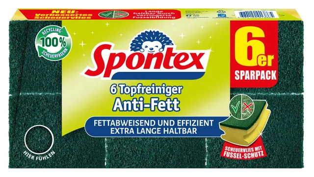 spontex-topfreiniger-anti-fett-mit-recyclingfasern-6-st-ck image 1