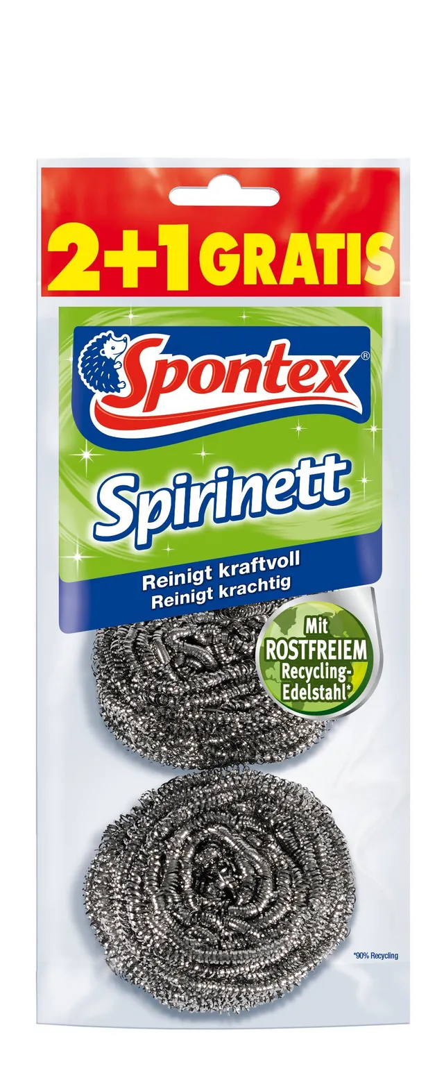 spontex-spirinett-edelstahlspiralen-aus-recycling-edelstahl-3-st-ck image 1