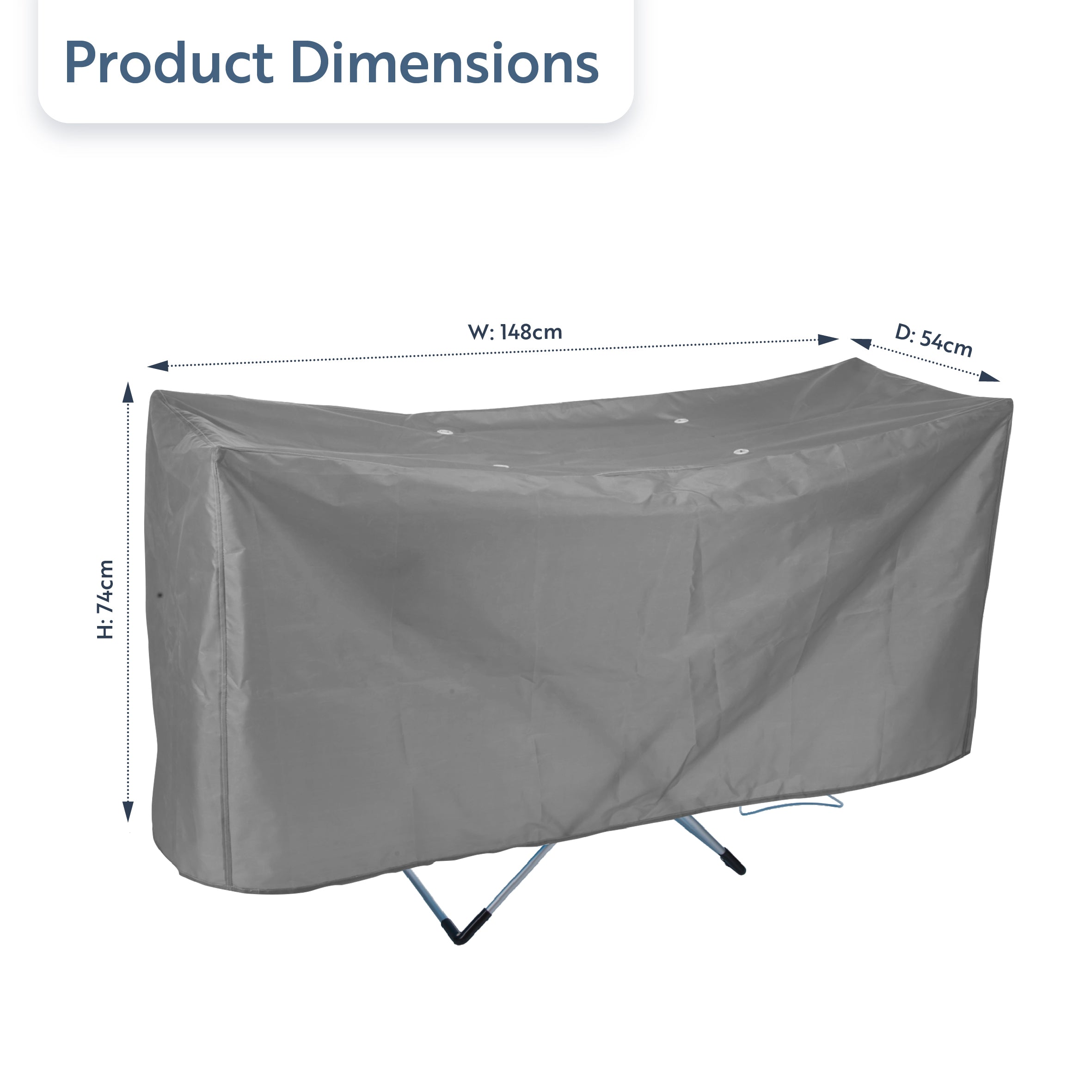 minky-suredri-12m-heated-airer-cover-universal-abdeckung-148-x-74-x-53-cm image 5