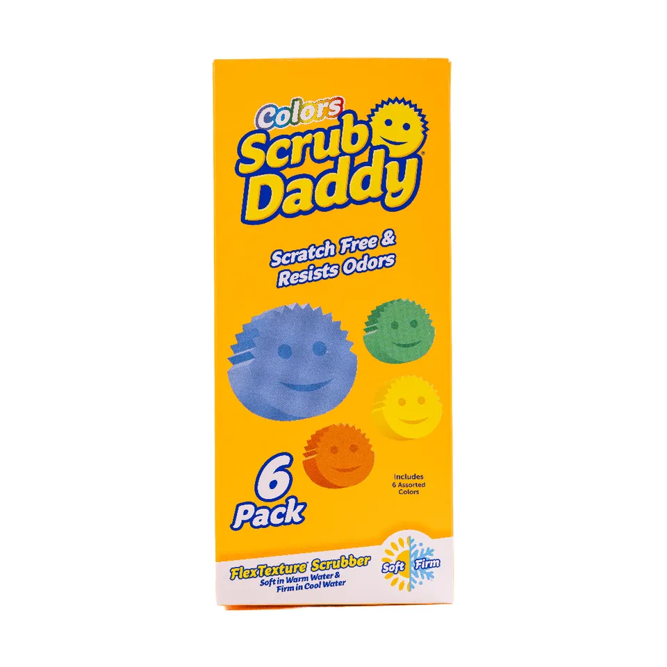 scrub-daddy-colors-schwamm-6er-pack-flextexture image 1