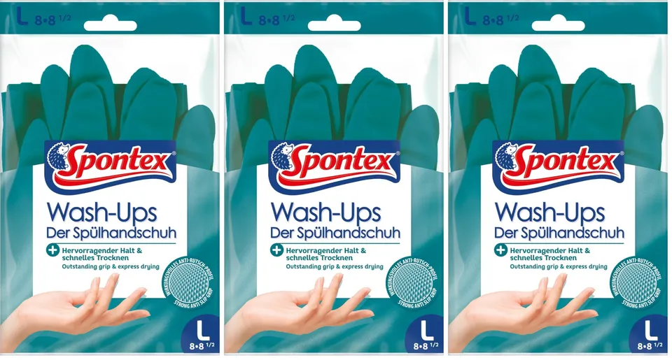 spontex-wash-ups-sp-lhandschuhe-mit-anti-rutsch-profil-gr-e-l-3er-pack image 1