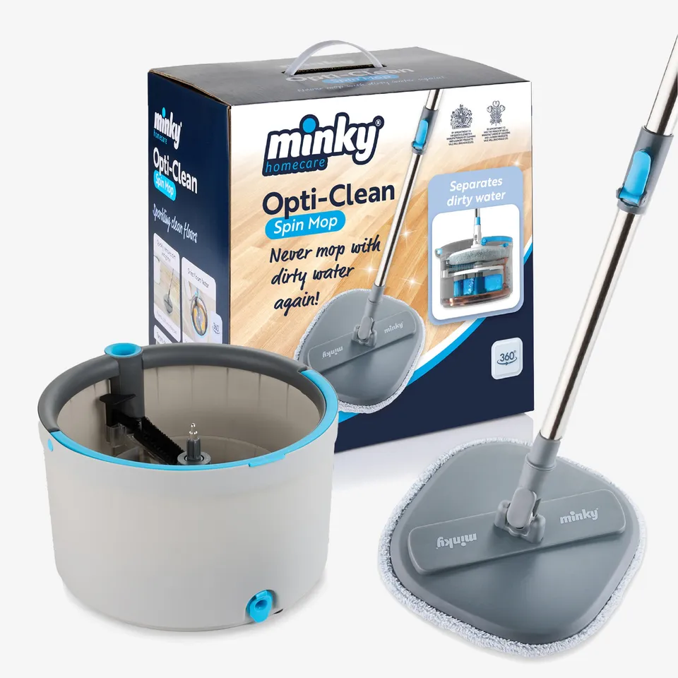 minky-opti-clean-spin-mop-mit-doppelkammer-eimer image 1
