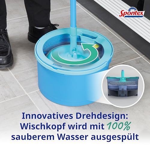 spontex-aqua-revolution-system-x-tra-bodenwischer-und-eimerset-mit-2-mikrofaserb image 8