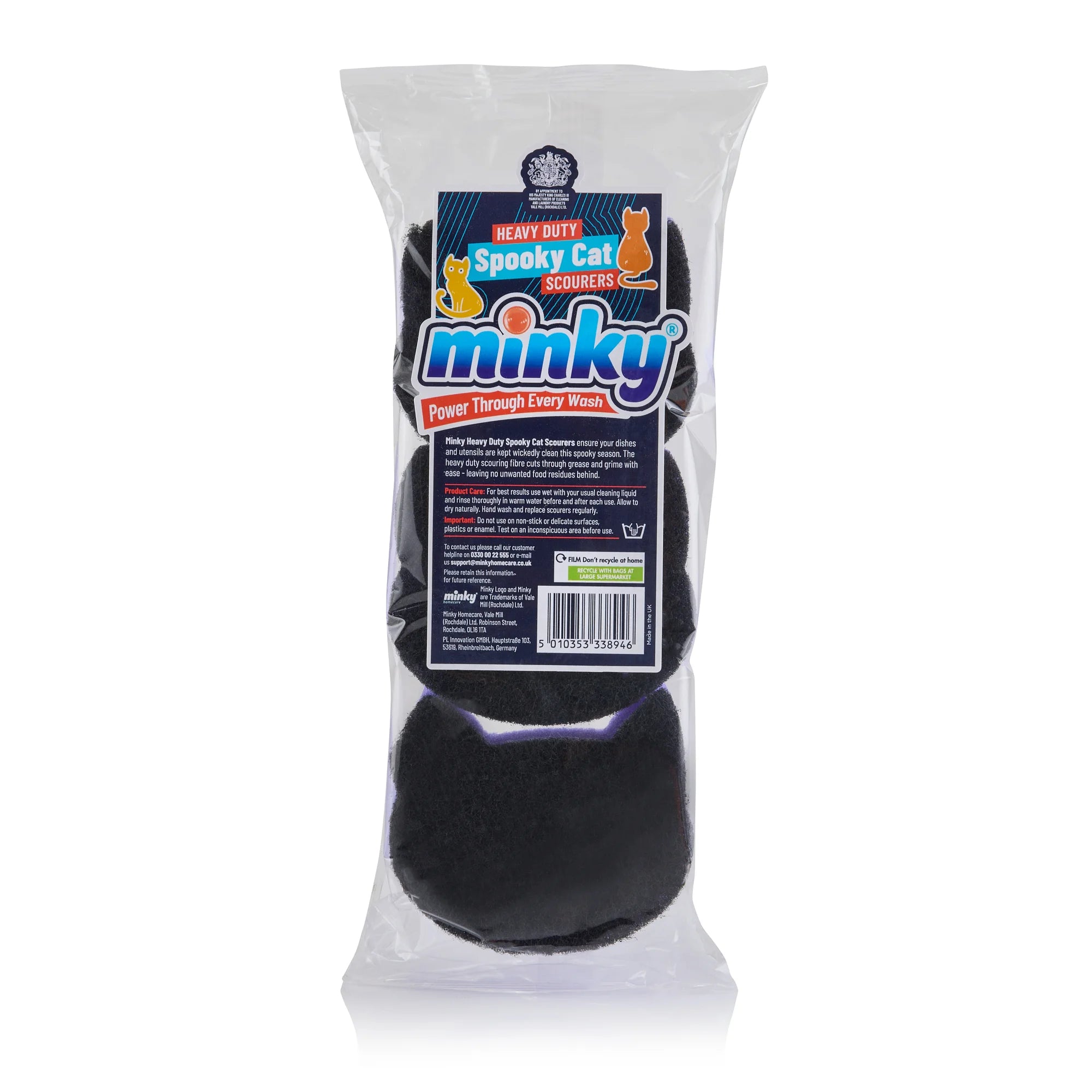 minky-heavy-duty-spooky-cat-scheuerpads-3er-pack image 2