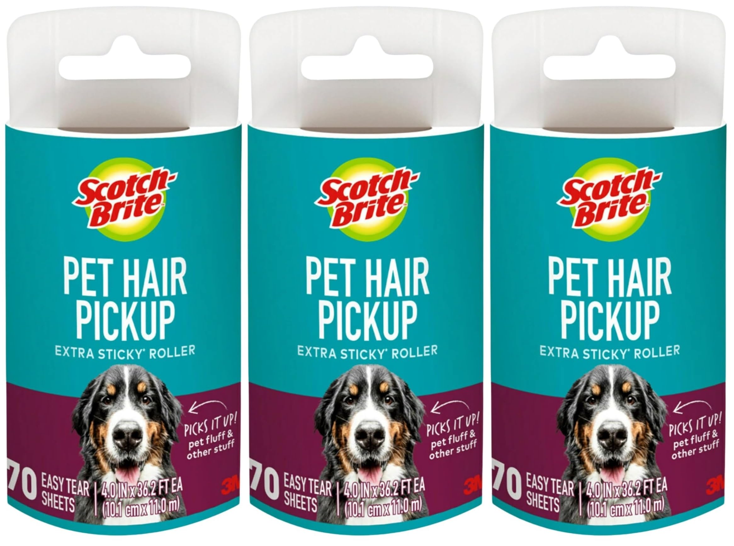 scotch-brite-everyday-clean-ersatz-fusselrolle-3-rollen-56-blatt image 1