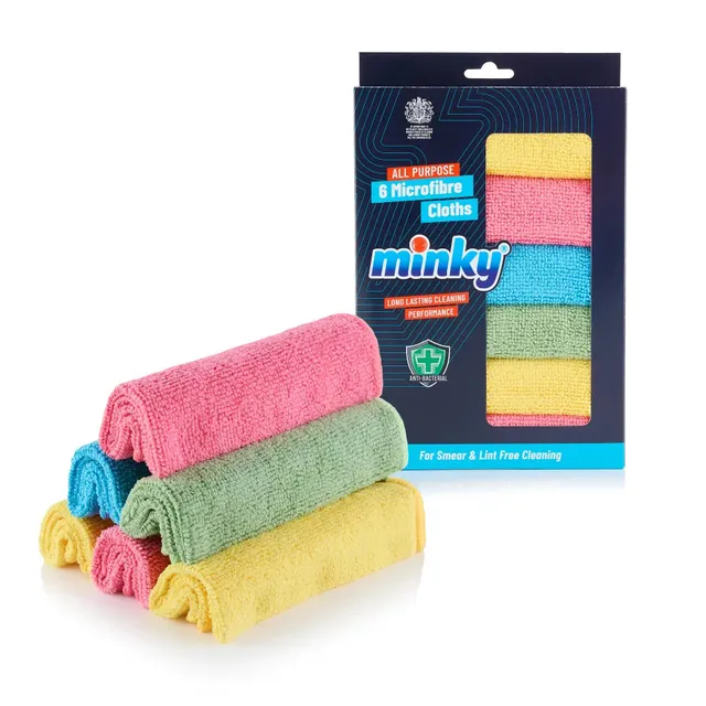 minky-all-purpose-microfibre-cloths-6-pack-universal-mikrofasert-cher image 1