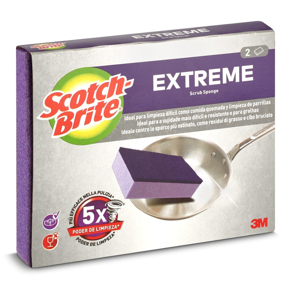 scotch-brite-classic-xxl-reinigungsschwamm-gelb-gr-n-4er-pack image 8