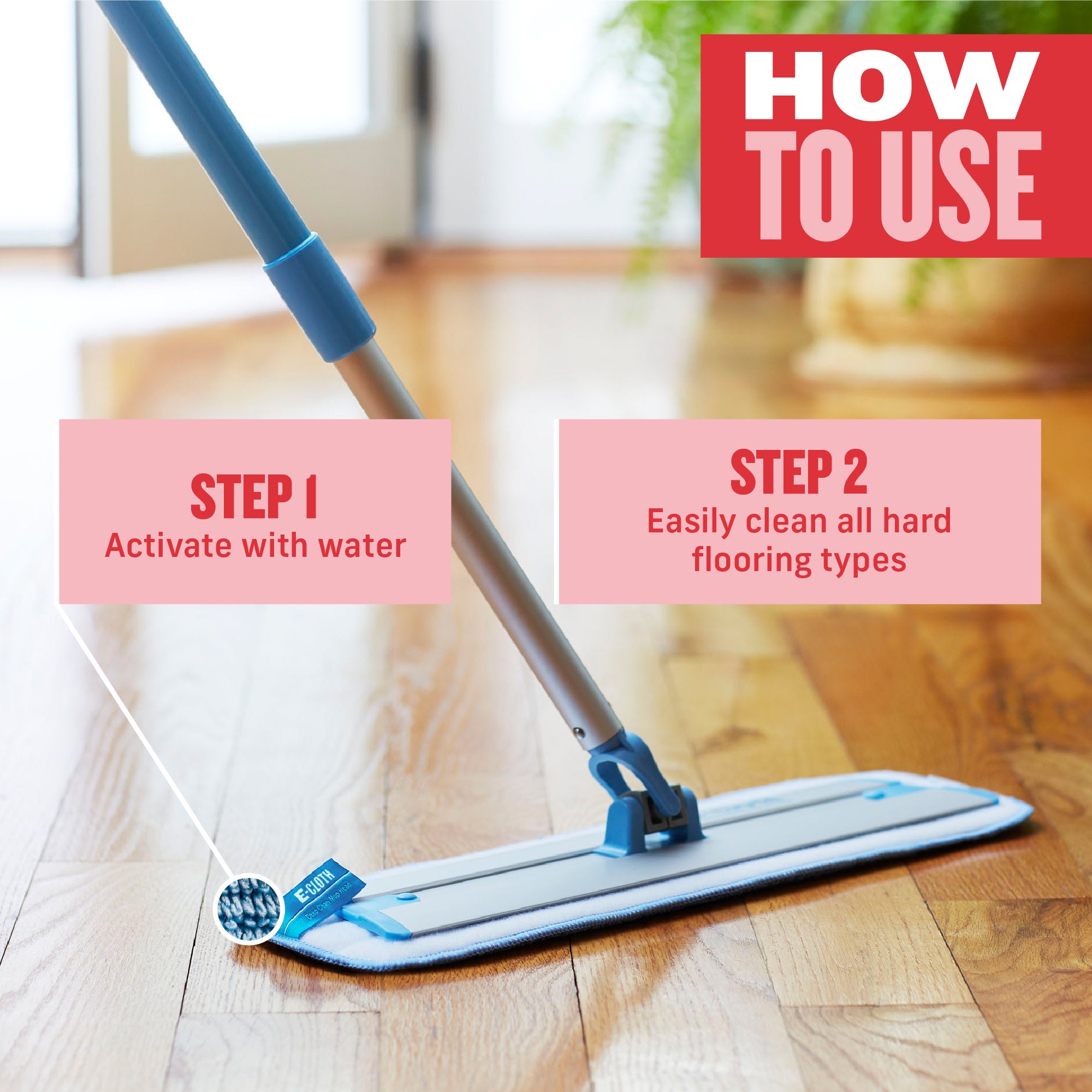e-cloth-deep-clean-mop-hartboden-mopp-ohne-eimer image 2